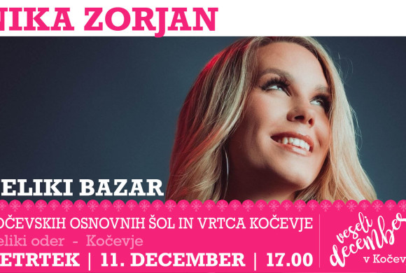 Novoletni bazar in koncert Nike Zorjan