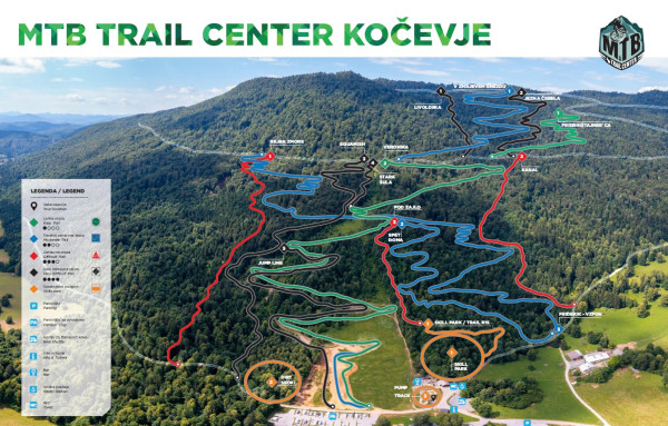 MTB trail center kočevje traili